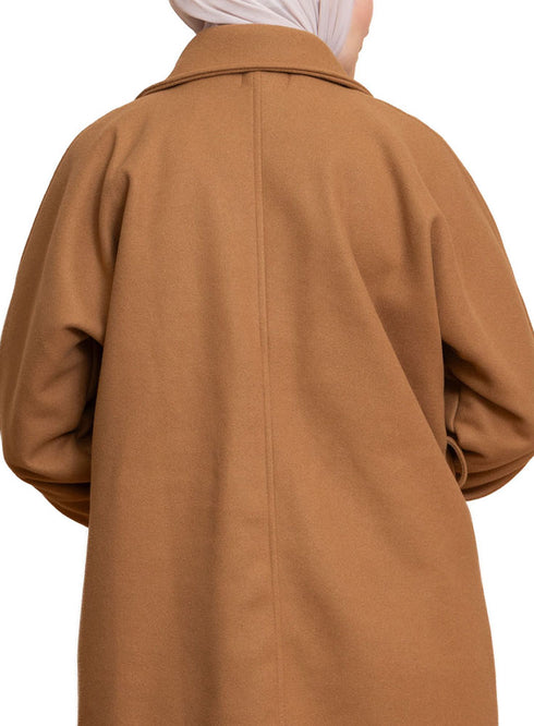 Biscuit RD-Long Feather Coat